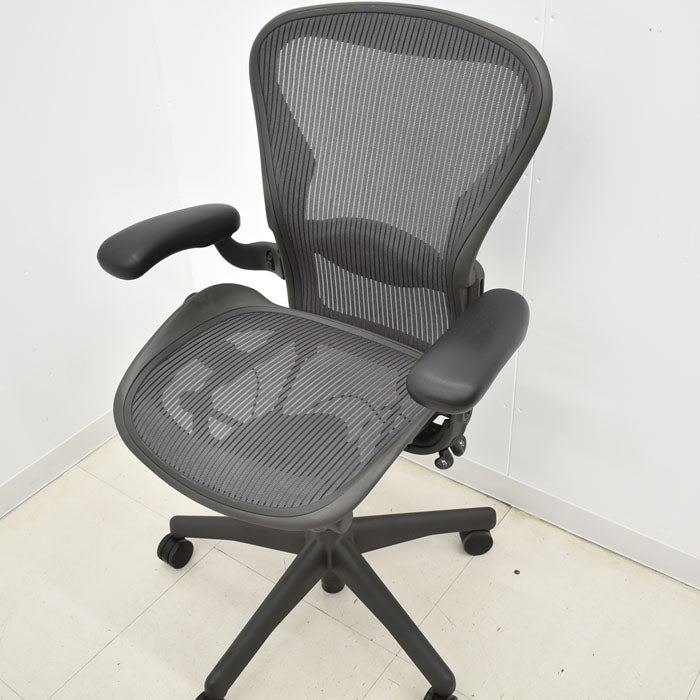 ハーマンミラー Hermanmilller アーロンチェア Bサイズ フル装備 ランバーサポート 2023062804【中古オフィス家具】【中古】