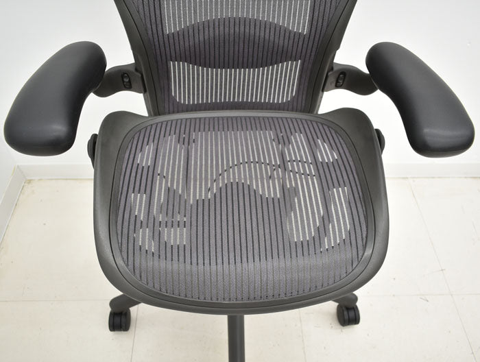ハーマンミラー Hermanmilller アーロンチェア Bサイズ フル装備 ランバーサポート 2023062804【中古オフィス家具】【中古】