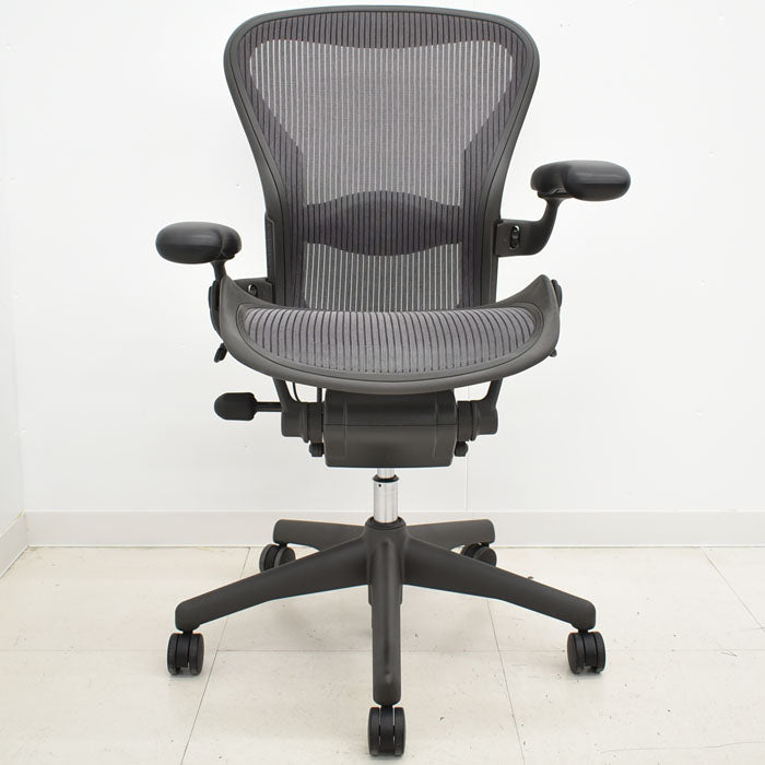 ハーマンミラー Hermanmilller アーロンチェア Bサイズ フル装備 ランバーサポート 2023062804【中古オフィス家具】【中古】