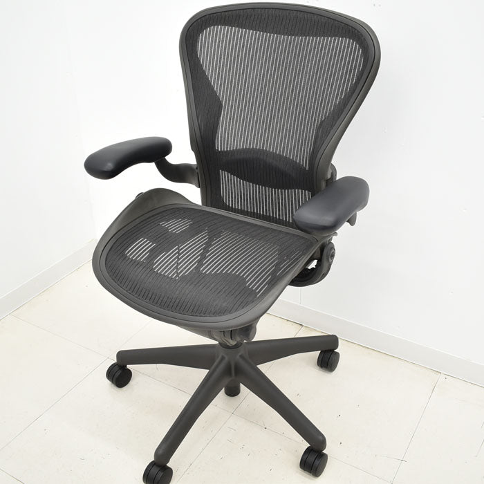 ハーマンミラー アーロンチェア Bサイズ スタンダード ランバーサポート 2023100403【中古オフィス家具】【中古】