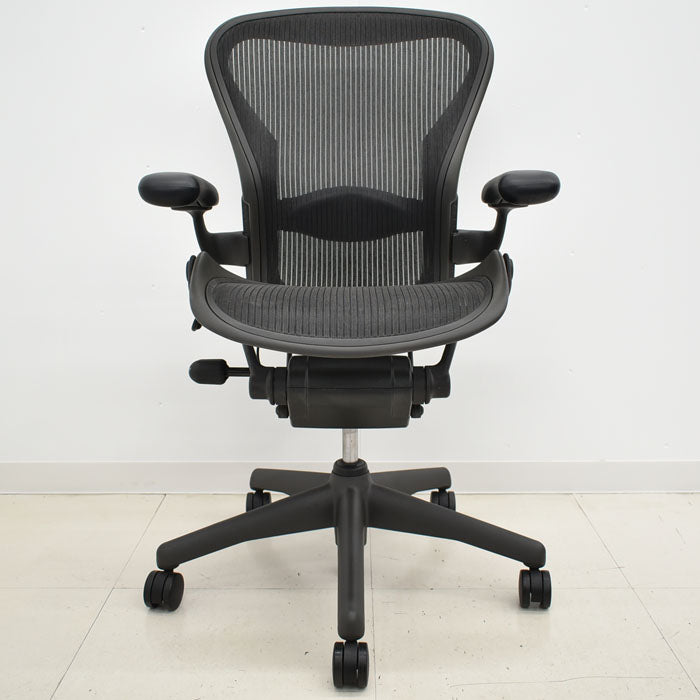 ハーマンミラー アーロンチェア Bサイズ スタンダード ランバーサポート 2023100403【中古オフィス家具】【中古】