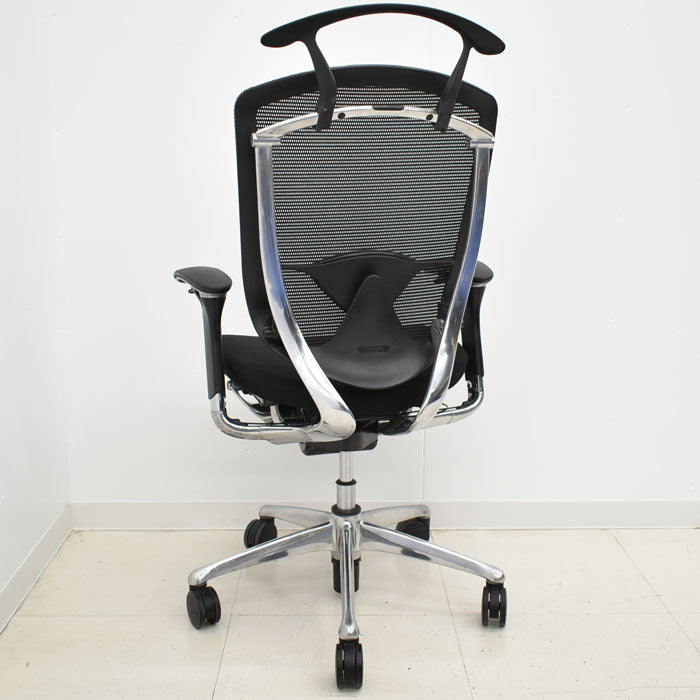 オカムラ コンテッサ ランバーサポート ハンガー ポリッシュ 可動肘 2023101302【中古オフィス家具】【中古】