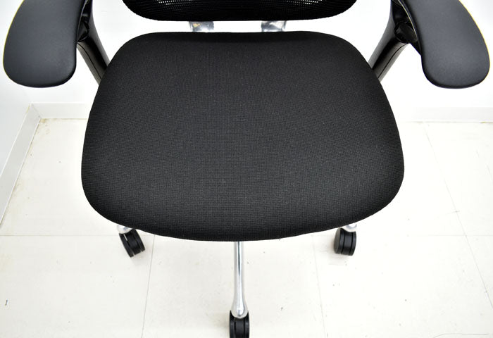 オカムラ コンテッサ ランバーサポート ハンガー ポリッシュ 可動肘 2023101302【中古オフィス家具】【中古】