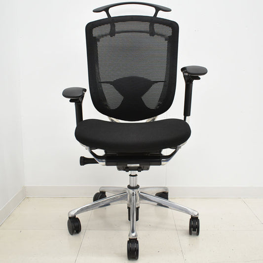 オカムラ コンテッサ ランバーサポート ハンガー ポリッシュ 可動肘 2023101302【中古オフィス家具】【中古】