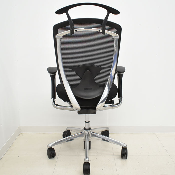オカムラ コンテッサ ランバーサポート ハンガー ポリッシュ 可動肘 2023101302【中古オフィス家具】【中古】