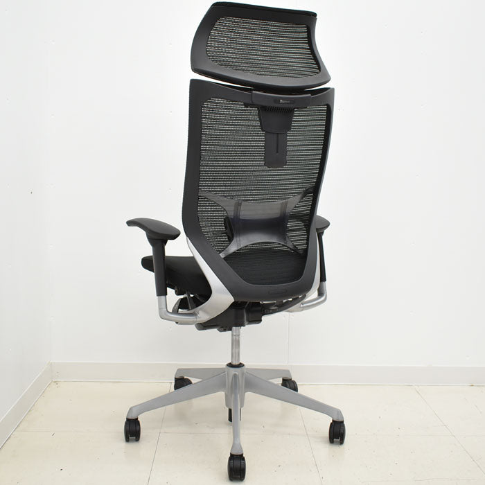 オカムラ バロン エクストラハイバック 可動肘(新型肘パット)可動ヘッドレスト 2023101605【中古オフィス家具】【中古】