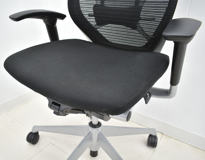 オカムラ バロン エクストラハイバック 可動肘(新型肘パット)可動ヘッドレスト 2023101605【中古オフィス家具】【中古】