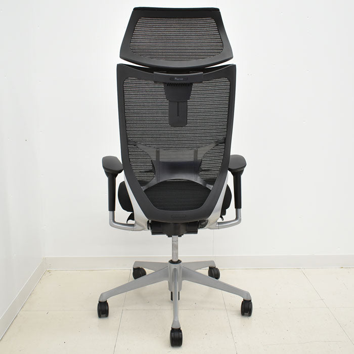 オカムラ バロン エクストラハイバック 可動肘(新型肘パット)可動ヘッドレスト 2023101605【中古オフィス家具】【中古】