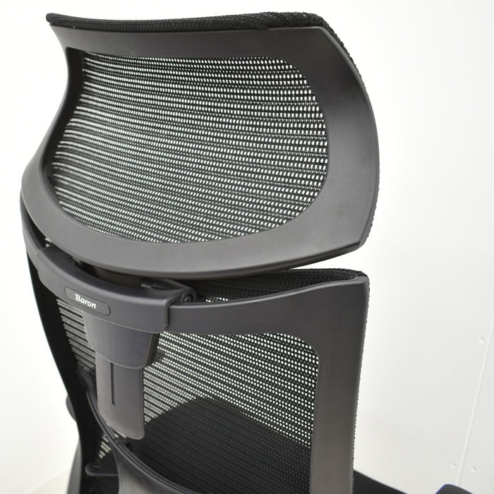 オカムラ バロン エクストラハイバック 可動肘(新型肘パット)可動ヘッドレスト 2023101605【中古オフィス家具】【中古】