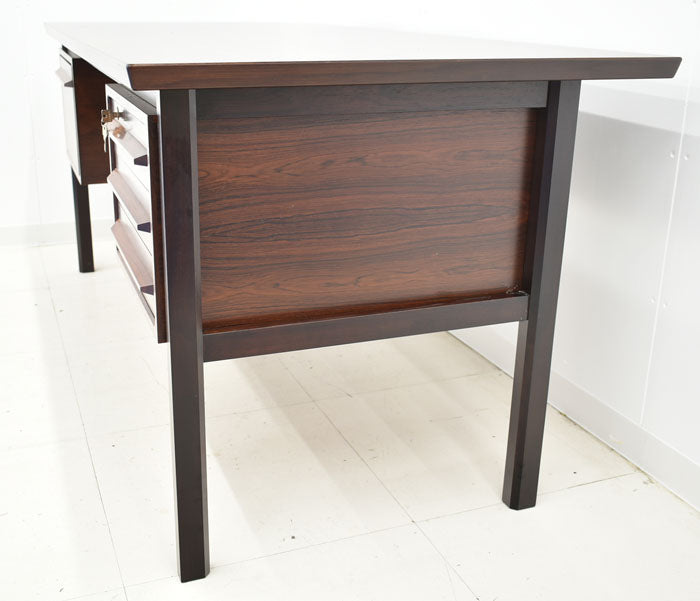 【中古】山品木工 ローズウッドコレクション サザンクロス 両袖デスク W1600 2023101703【中古オフィス家具】
