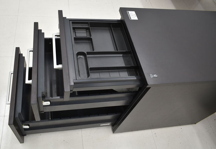 【中古】オカムラ EX-F300シリーズ デスク+ワゴン2点セット W1800 2023102301【中古オフィス家具】