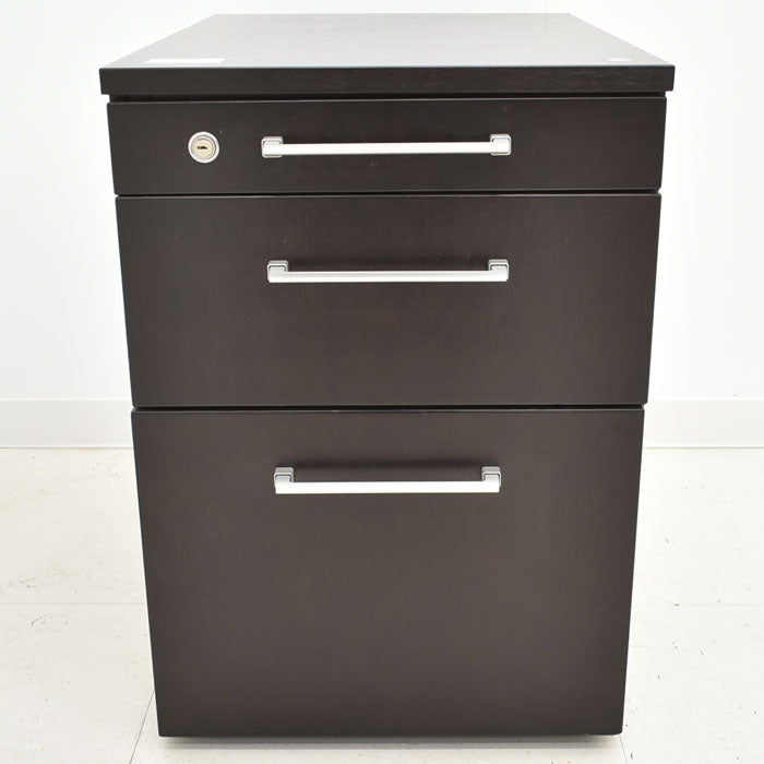 【中古】オカムラ EX-F300シリーズ 3段ワゴン ソフトクロージング機能付 W430 2023102302【中古オフィス家具】