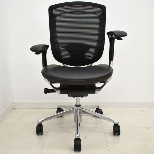 【中古】オカムラ コンテッサ 可動肘 ランバーサポート アルミポリッシュ 2023102403【中古オフィス家具】