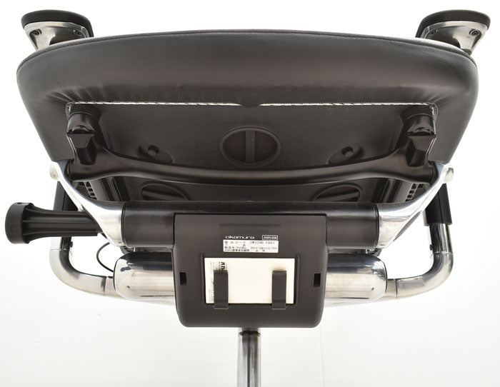 【中古】オカムラ コンテッサ 可動肘(肘パット新品)ランバーサポート アルミポリッシュ 2023102404【中古オフィス家具】