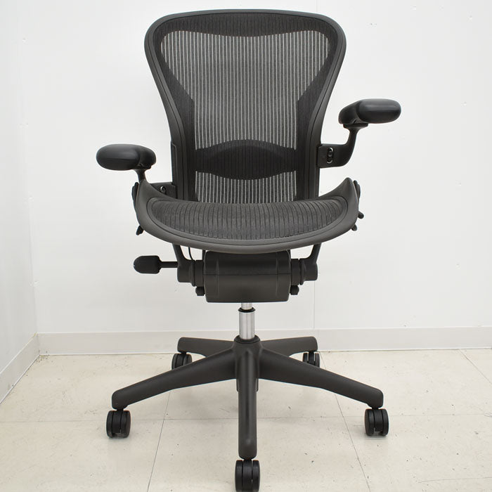 【中古】ハーマンミラー アーロンチェア Bサイズ フル装備 ランバーサポート 2023102507【中古オフィス家具】