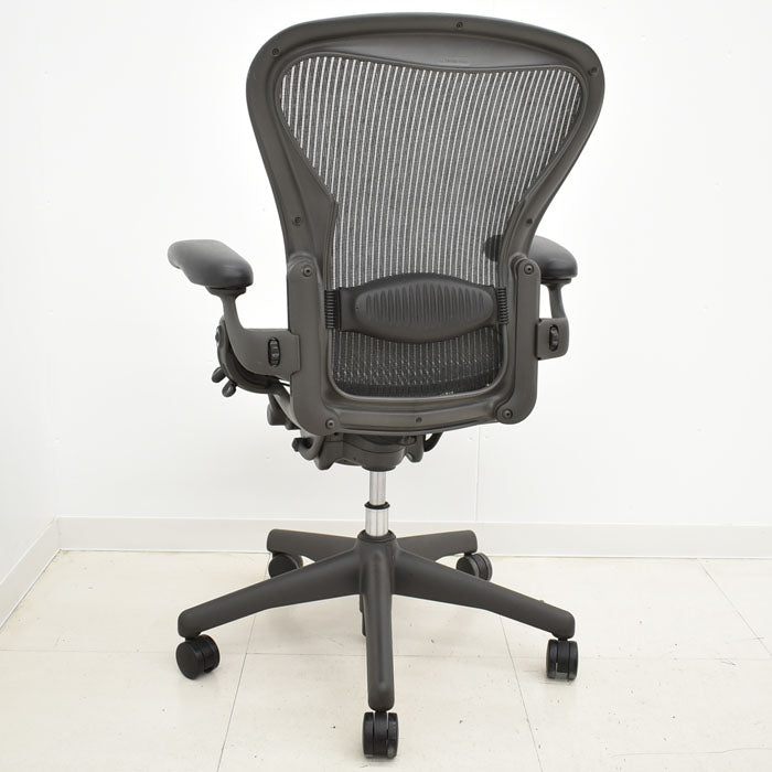 ハーマンミラー Hermanmilller アーロンチェア フル装備 Bサイズ ランバーサポート 2023051103【中古オフィス家具】【中古】