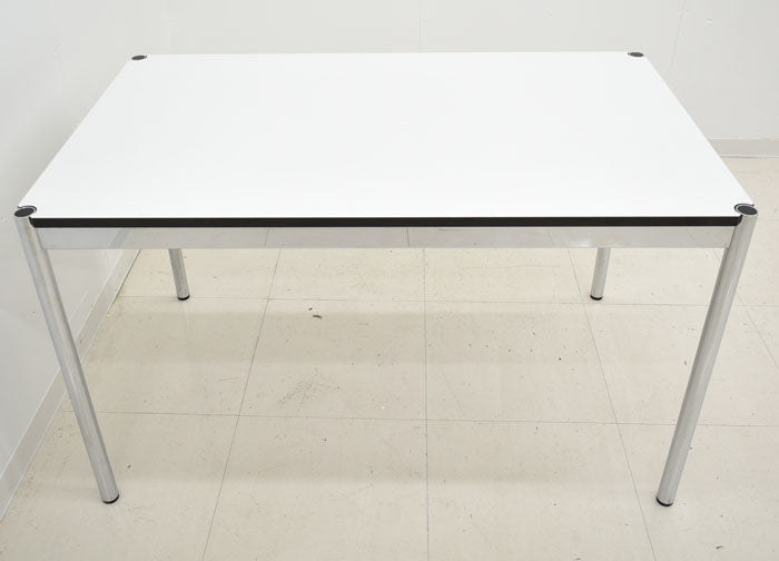 【中古】 USM Haller ハラーテーブル ホワイト W1250 2023112101 【中古オフィス家具】