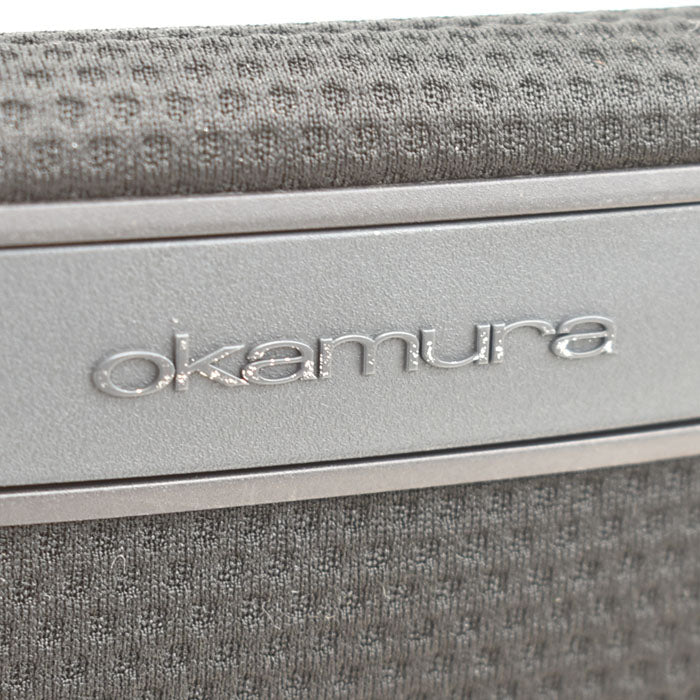 【中古】 オカムラ コーラルチェア ローバック 可動肘 ポリッシュ脚 2023112103 【中古オフィス家具】