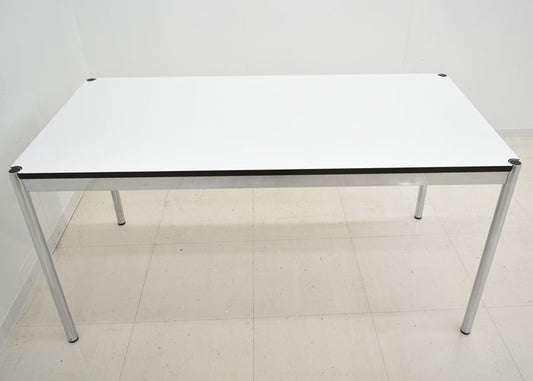 【中古】USM Haller ハラーテーブル ホワイト W1500 2023120101 【中古オフィス家具】