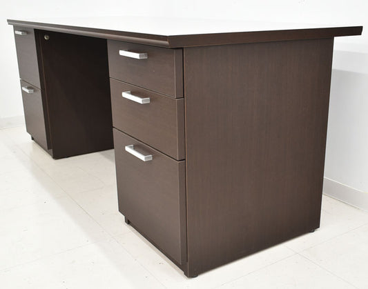 【中古】イトーキ X11シリーズ 役員用両袖デスク W1800 2023122002【中古オフィス家具】