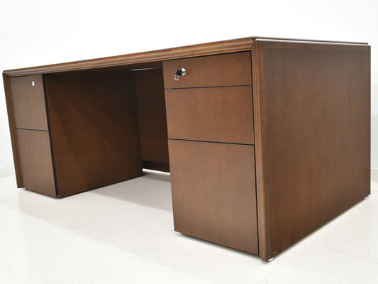 【中古】オカムラ EX-36シリーズ 役員用両袖デスク W1800 2023122101【中古オフィス家具】