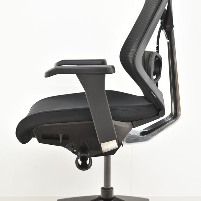 【中古】イトーキ セクアチェア ハイバック ランバーサポート 可動肘 2018年製 2023122301【中古オフィス家具】