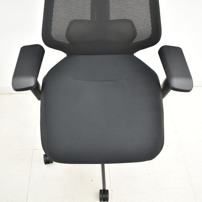 【中古】イトーキ セクアチェア ハイバック ランバーサポート 可動肘 2018年製 2023122302【中古オフィス家具】