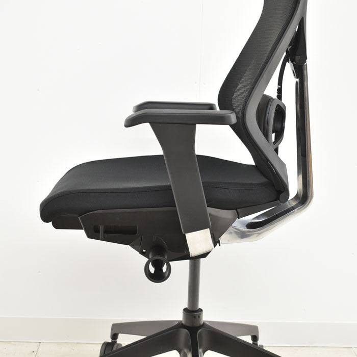 【中古】イトーキ セクアチェア ハイバック ランバーサポート 可動肘 2018年製 2023122302【中古オフィス家具】