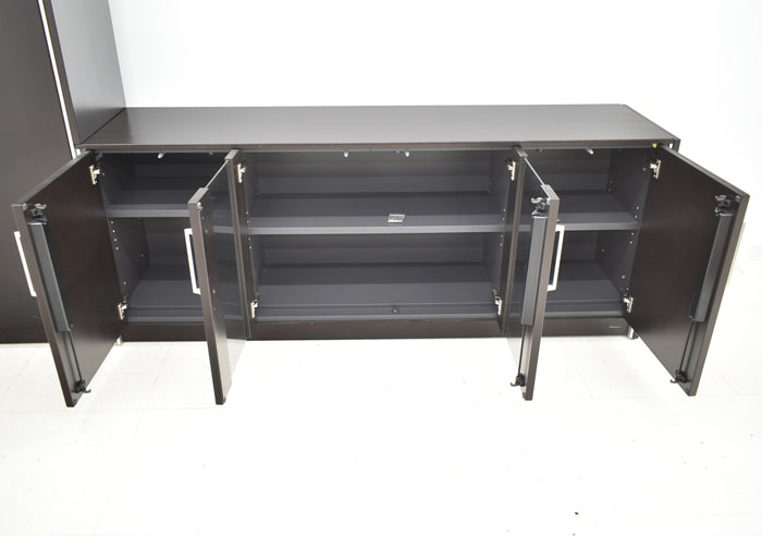 【中古】オカムラ マスターラインII サイドボード+ワードローブ2連結セット W1820 2024012202【中古オフィス家具】