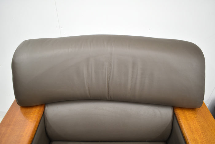 【中古】オカムラ S-18シリーズ 高級応接6点セット W2070 総革張り 2024012501【中古オフィス家具】