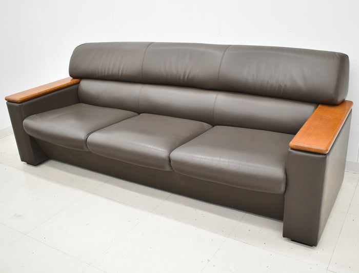 【中古】オカムラ S-18シリーズ 高級応接6点セット W2070 総革張り 2024012501【中古オフィス家具】