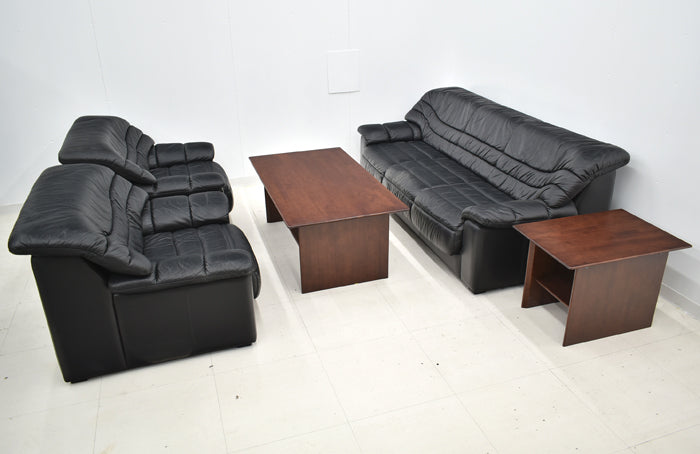 【中古】コクヨ ダンケルク2 応接5点セット W2020 総革張り 2024012902【中古オフィス家具】