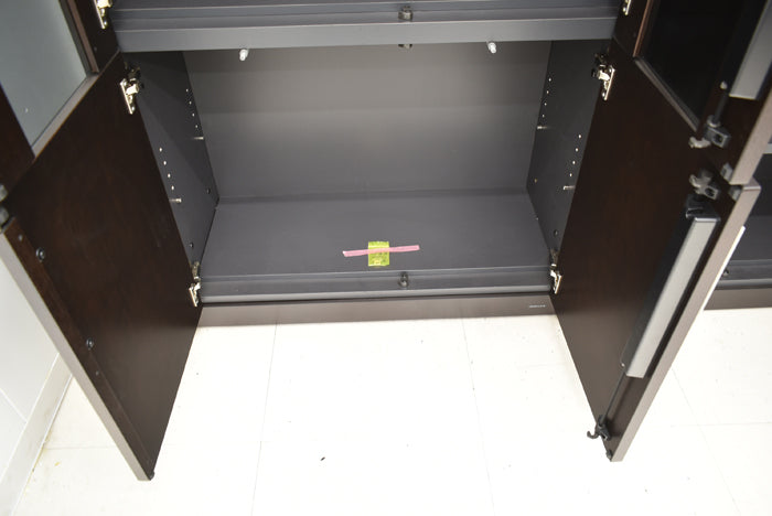 【中古】オカムラ マスターラインII 両開き書庫+ワードローブセット W1840 2024012903【中古オフィス家具】