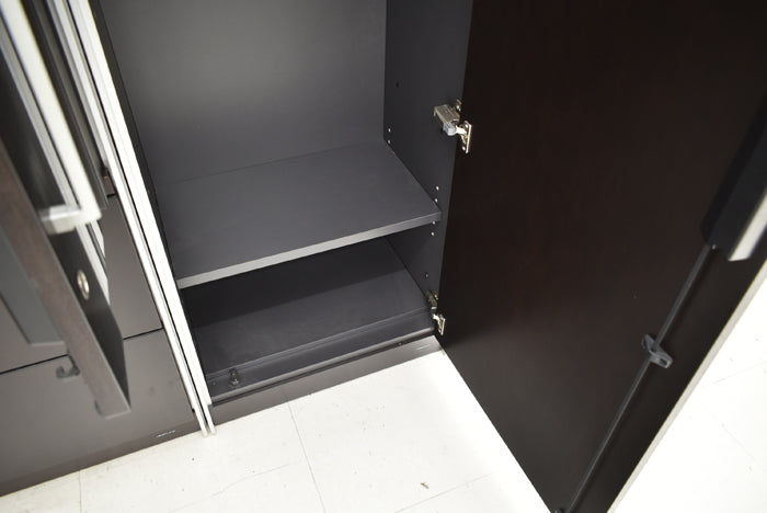 【中古】オカムラ マスターラインII 両開き書庫+ワードローブセット W1840 2024013001【中古オフィス家具】