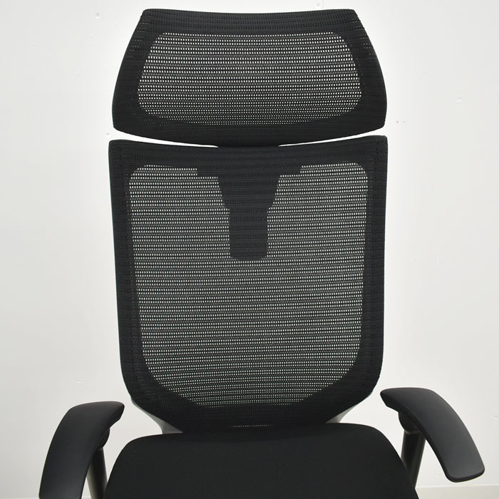 【中古】オカムラ バロン エクストラハイバック 可動ヘッドレスト 可動肘(新型肘パット) 2024020301【中古オフィス家具】
