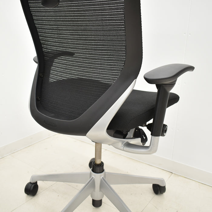 【中古】オカムラ バロン エクストラハイバック 可動ヘッドレスト 可動肘(新型肘パット) 2024020301【中古オフィス家具】