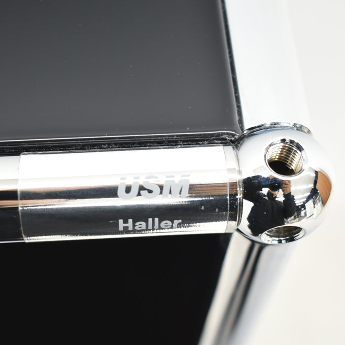 【中古】USM Haller ハラーキャビネット 4列3段 ブラック 2024020803【中古オフィス家具】