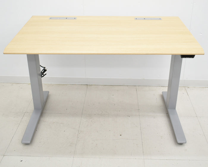 【中古】オカムラ スイフト 電動昇降デスク レバータイプ スムースフォルムエッジ 2017年製 W1150 2024022702【中古オフィス家具】