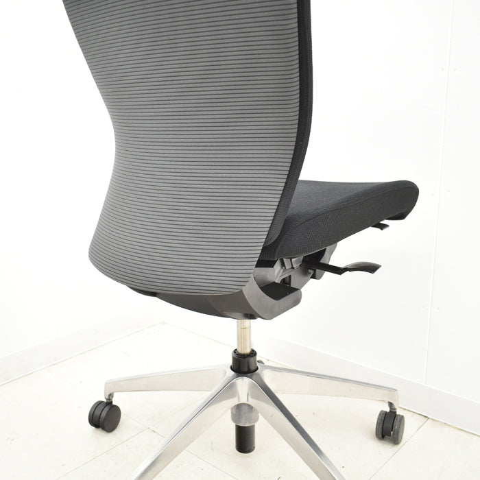 【中古】イトーキ コセールチェア ハイバック ロッキング自動調整タイプ ブラック 2024022801【中古オフィス家具】