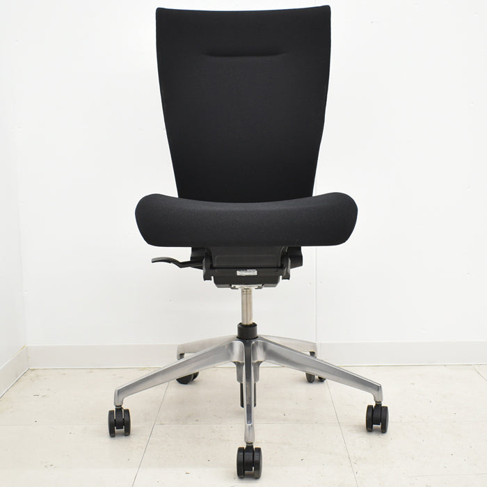 【中古】イトーキ コセールチェア ハイバック ロッキング自動調整タイプ ブラック 2024022801【中古オフィス家具】