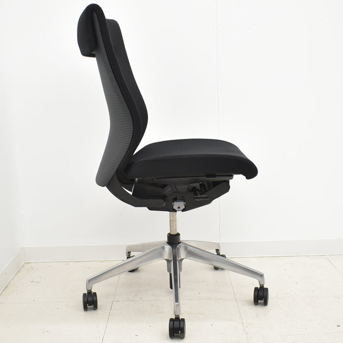 【中古】イトーキ コセールチェア ハイバック ロッキング自動調整タイプ ブラック 2024022801【中古オフィス家具】