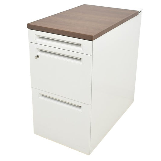 【中古】オカムラ アドバンス 3段脇机 2024030503【中古オフィス家具】