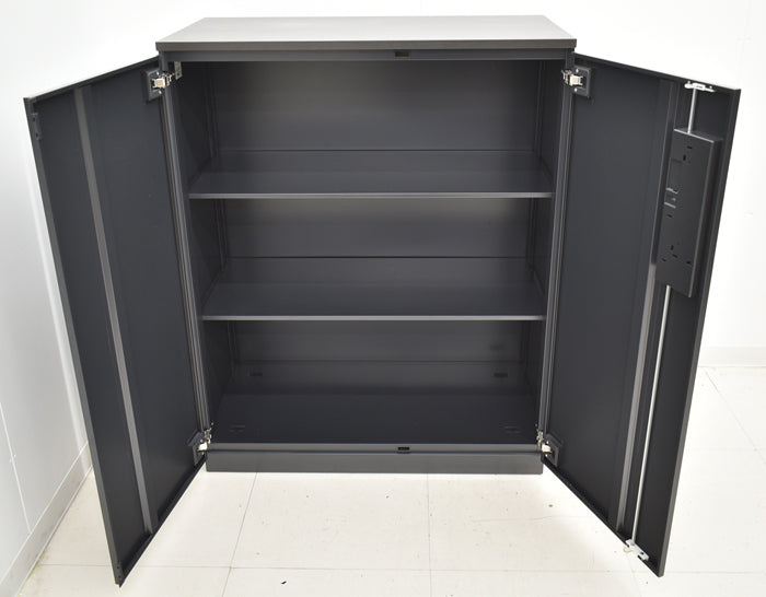 【中古】コクヨ エディア 両開きキャビネット 天板付 W900 2024030606【中古オフィス家具】