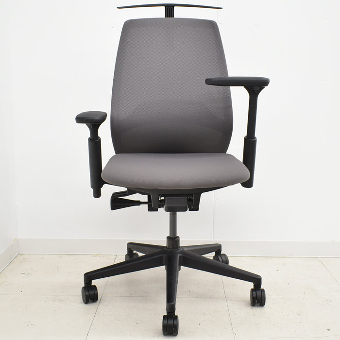 【中古】ウチダ Nimbus ニンバス 可動肘 ハイバック ランバーサポート 2023年製 2024031103【中古オフィス家具】