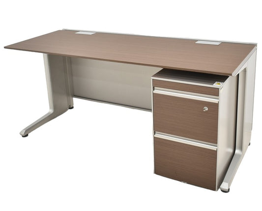 【中古】イトーキ インクルード デスク+ワゴン2点セット W1600 2024032501【中古オフィス家具】