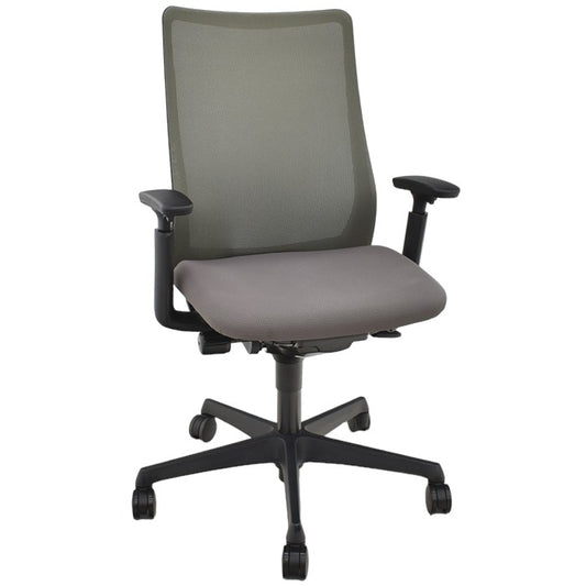【中古】オカムラ フルーエントチェア ハイバック 可動肘 2017年製 2024032503【中古オフィス家具】