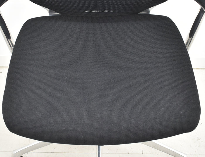 【中古】オカムラ バロン ハイバック 固定肘 ポリッシュ脚 2024033006【中古オフィス家具】【商品画像5】