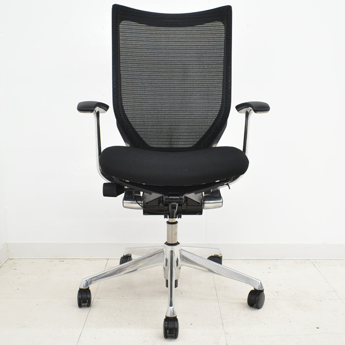 【中古】オカムラ バロン ハイバック 固定肘 ポリッシュ脚 2024033009【中古オフィス家具】【商品画像8】