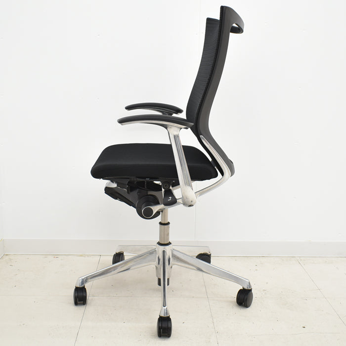 【中古】オカムラ バロン ハイバック 固定肘 ポリッシュ脚 2024033013【中古オフィス家具】【商品画像12】