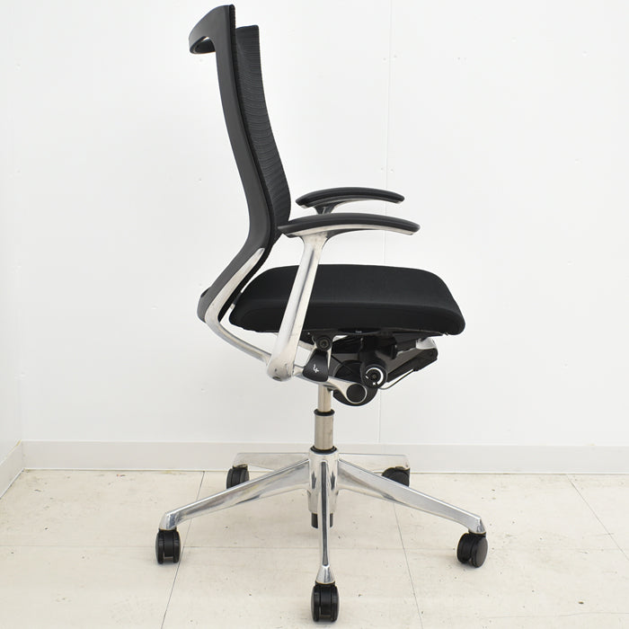 【中古】オカムラ バロン ハイバック 固定肘 ポリッシュ脚 2024033015【中古オフィス家具】【商品画像14】